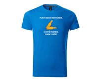 Pánské tričko pijem premium Velikost: 2XL, Barva: Snorkel blue Snorkel blue, 2XL