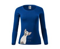 Dámské tričko s dlouhým rukávem Sphynx Velikost: 2XL, Barva: Královsky modrá Královsky modrá, 2XL