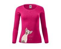 Dámské tričko s dlouhým rukávem Sphynx Velikost: 2XL, Barva: Malinová Malinová, 2XL