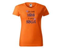 DOBRÝ TRIKO Dámské tričko Skvělá babička Barva: Oranžová, Velikost: 2XL Oranžová, 2XL