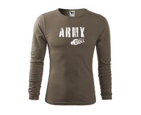 DOBRÝ TRIKO Pánské triko s potiskem Army style Velikost: XL, Barva: Army Army, XL