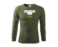 DOBRÝ TRIKO Pánské triko s potiskem Diagnóza TÁTA Velikost: 2XL, Barva: Khaki Khaki, 2XL