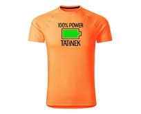 DOBRÝ TRIKO Pánské funkční tričko 100% tatínek Velikost: 2XL, Barva: Neonově mandarinková Neonově mandarinková, 2XL