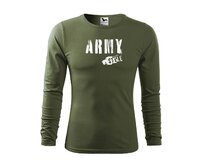 DOBRÝ TRIKO Pánské triko s potiskem Army style Velikost: S, Barva: Khaki Khaki, S