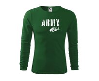 DOBRÝ TRIKO Pánské triko s potiskem Army style Velikost: XL, Barva: Lahvově zelená Lahvově zelená, XL