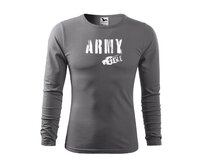 DOBRÝ TRIKO Pánské triko s potiskem Army style Velikost: 2XL, Barva: Ocelové šedá Ocelové šedá, 2XL