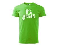 DOBRÝ TRIKO Pánské tričko s potiskem 0% VEGAN Velikost: 4XL, Barva: Apple green Apple green, 4XL