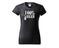 DOBRÝ TRIKO Dámské tričko s potiskem 100% vegan Barva: Ebony grey, Velikost: 2XL Ebony grey, 2XL