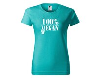 DOBRÝ TRIKO Dámské tričko s potiskem 100% vegan Barva: Emerald, Velikost: 2XL Emerald, 2XL