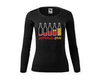 DOBRÝ TRIKO Dámské triko s potiskem Potřebuju PIVO Velikost: 2XL, Barva: Černá Černá, 2XL