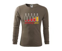 DOBRÝ TRIKO Pánské triko s potiskem Potřebuju PIVO Velikost: XL, Barva: Army Army, XL