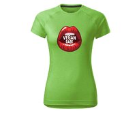 DOBRÝ TRIKO Dámské funkční tričko Vegan BABE Velikost: 2XL, Barva: Neonově žlutá Neonově žlutá, 2XL