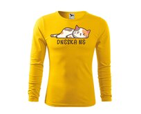 DOBRÝ TRIKO Pánské triko s potiskem Dneska ne Velikost: 2XL, Barva: Žlutá Žlutá, 2XL