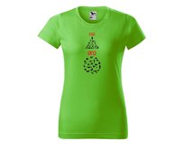 DOBRÝ TRIKO Dámské tričko s potiskem EGO EKO Barva: Apple green, Velikost: 2XL Apple green, 2XL