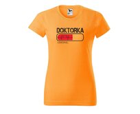 DOBRÝ TRIKO Dámské tričko s potiskem Doktorka loading Barva: Tangerine orange, Velikost: 2XL Tangerine orange, 2XL