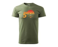 DOBRÝ TRIKO Pánské tričko s potiskem 50 let myslivost Velikost: 2XL, Barva: Khaki Khaki, 2XL