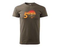 DOBRÝ TRIKO Pánské tričko s potiskem 50 let myslivost Velikost: 3XL, Barva: Army Army, 3XL