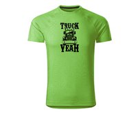 DOBRÝ TRIKO Pánské funkční tričko s potiskem Truck yeah Velikost: S, Barva: Apple green Apple green, S