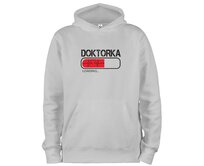 DOBRÝ TRIKO Mikina s potiskem a kapucí Doktorka loading Velikost: 3XL, Barva: Světle šedý melír Světle šedý melír, 3XL