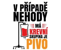 DOBRÝ TRIKO Krevní skupina pivo