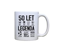 DOBRÝ TRIKO Keramický MAXI hrnek 50 let legenda se symboly 550 ml