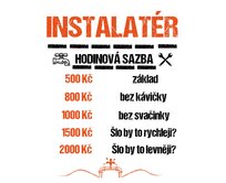 DOBRÝ TRIKO Hodinová sazba instalatér