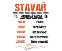 DOBRÝ TRIKO Hodinová sazba stavař