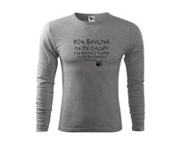 DOBRÝ TRIKO Pánské bavlněné triko Bavlna, chlupy, bahno Velikost: 2XL, Barva: Tmavě šedý melír Tmavě šedý melír, 2XL