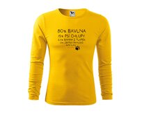 DOBRÝ TRIKO Pánské bavlněné triko Bavlna, chlupy, bahno Velikost: 2XL, Barva: Žlutá Žlutá, 2XL