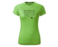 DOBRÝ TRIKO Dámské funkční tričko s potiskem Bavlna, chlupy, bahno Velikost: XL, Barva: Apple green Apple green, XL