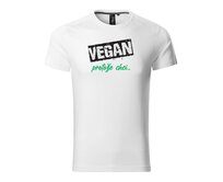 DOBRÝ TRIKO Pánské tričko Vegan, protože chci Velikost: 2XL, Barva: Light antracite Light antracite, 2XL