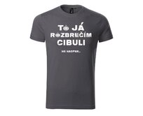 DOBRÝ TRIKO Pánské tričko Rozbrečím cibuli Velikost: 2XL, Barva: Light antracite Light antracite, 2XL