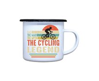 DOBRÝ TRIKO Plecháček s potiskem Cycling legend Velikost plecháčku: 330 ml Smalt