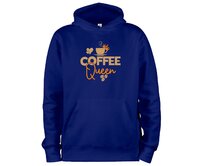 DOBRÝ TRIKO Mikina s potiskem a kapucí Coffee queen Velikost: 2XL, Barva: Námořnická modrá Námořnická modrá, 2XL