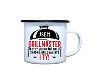 DOBRÝ TRIKO Plecháček s potiskem Jsem grillmaster Velikost plecháčku: 330 ml Smalt