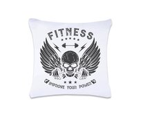 DOBRÝ TRIKO Polštář s potiskem 40 x 40 cm Fitness Oboustranný tisk: NE