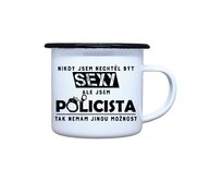 DOBRÝ TRIKO Plecháček s potiskem Sexy policista Velikost plecháčku: 330 ml Smalt