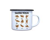 DOBRÝ TRIKO Plecháček s potiskem Sloth yoga Velikost plecháčku: 330 ml Smalt