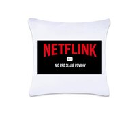 DOBRÝ TRIKO Polštář s potiskem 40 x 40 cm Netflink Oboustranný tisk: NE