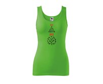 DOBRÝ TRIKO Dámské tílko s potiskem EGO EKO Velikost: 2XL, Barva: Apple green Apple green, 2XL