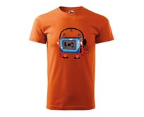 DOBRÝ TRIKO Pánské tričko s potiskem Walkman Velikost: 2XL, Barva: Oranžová Oranžová, 2XL