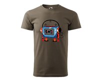 DOBRÝ TRIKO Pánské tričko s potiskem Walkman Velikost: 3XL, Barva: Army Army, 3XL