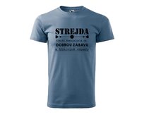 DOBRÝ TRIKO Pánské tričko s potiskem Strejda specialista Velikost: 4XL, Barva: Denim Denim, 4XL