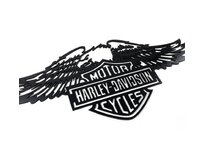 Dřevěná dekorace Harley Davidson orel černá