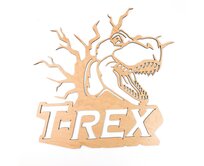 Dřevěná dekorace Dinosaurus T-REX