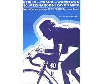 Plechová retro cedule / plakát - Závod míru 1987 Provedení:: Papírový obraz v rámu A4