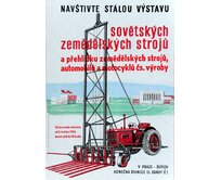 Plechová retro cedule / plakát - Sovětské zemědělské stroje Provedení:: Papírový obraz v rámu A4