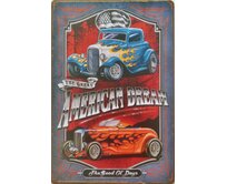 Plechová retro cedule / plakát - American Dream Provedení:: Papírový obraz v rámu A4