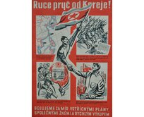 Plechová retro cedule / plakát - Ruce pryč od Koreje Provedení:: Plechová cedule A5 cca 20 x 15 cm