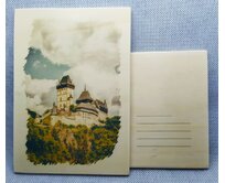 Dřevěná pohlednice - Karlštejn